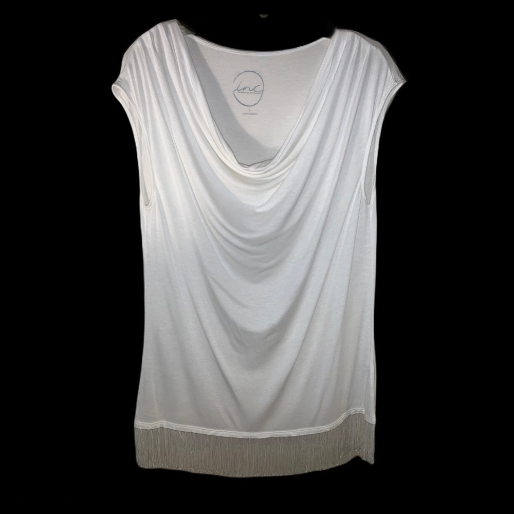 🔴 4/$20 Fringed Hem Top by INC